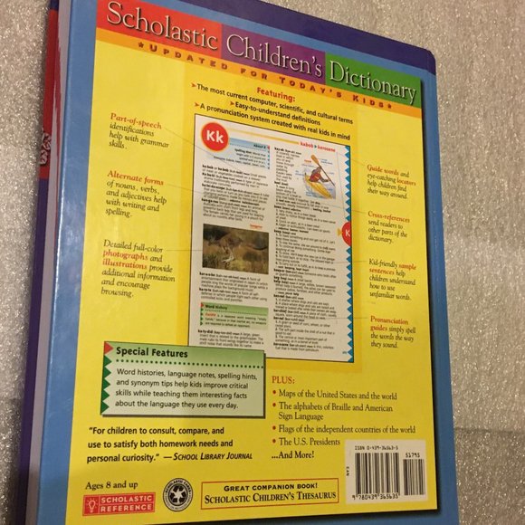Scholastic Children's Dictionary Hardcover - Picture 2 of 3